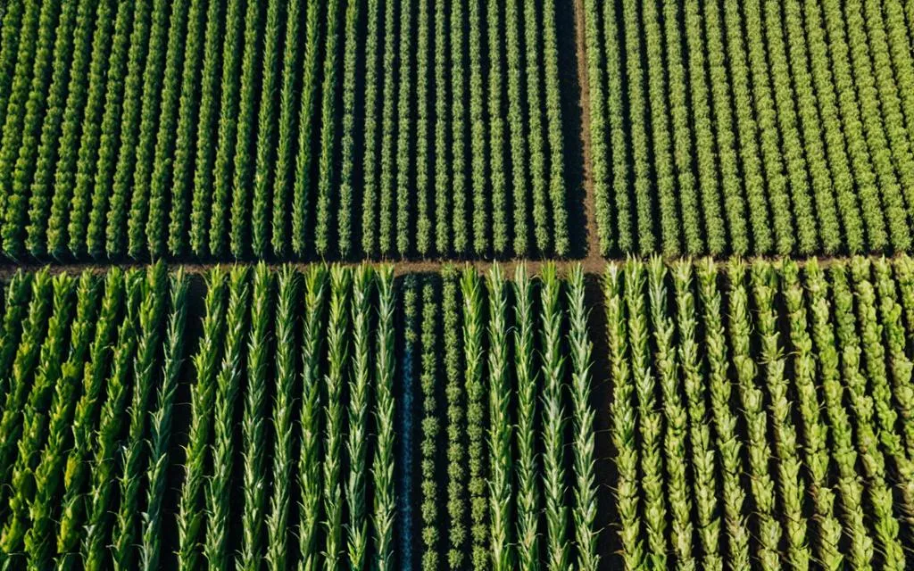 how far apart to plant corn