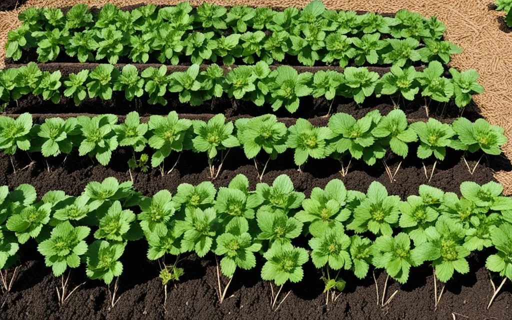 how far apart to plant strawberries