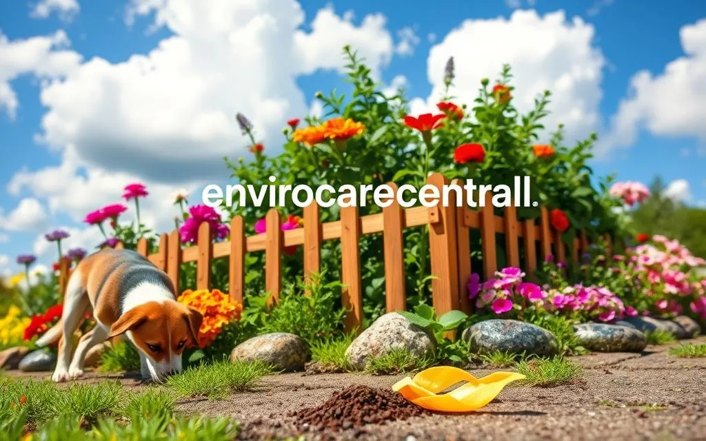 keeping dogs away from garden beds