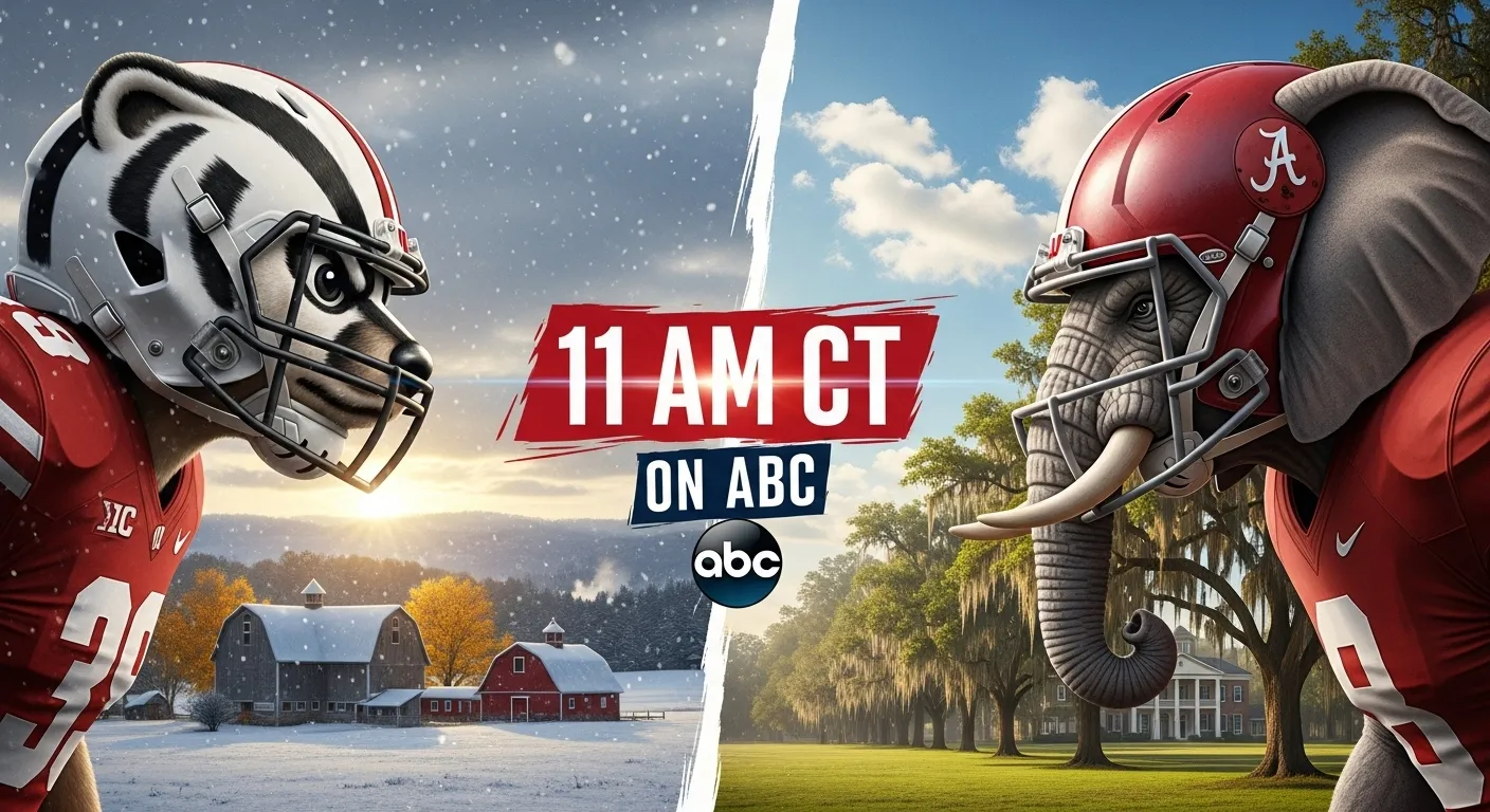 Wisconsin vs Alabama: 11 a.m. CT on ABC, How to Watch